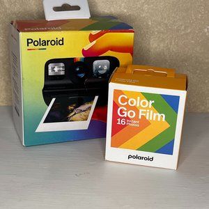 New PolaroidGo Analog Instant Camera + Film - Black - NIB